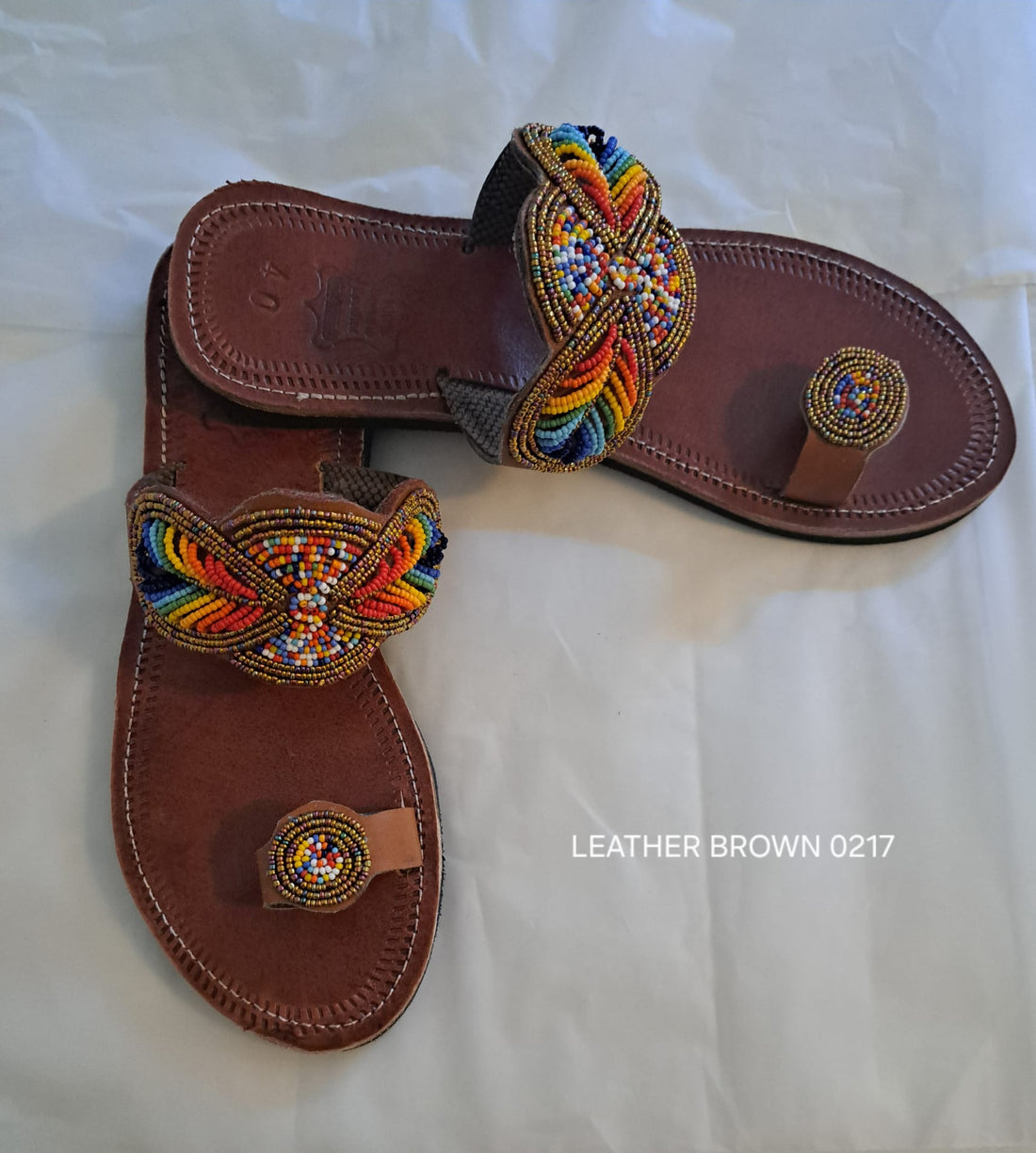 Leather Brown Sandals 0217