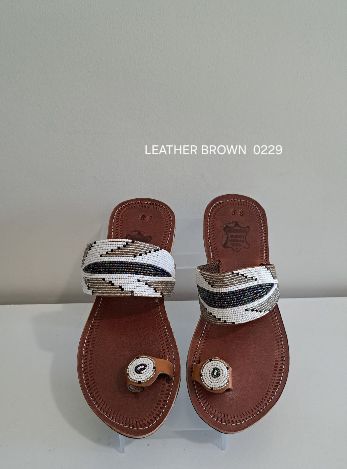 Flat Leather Sandal 0229