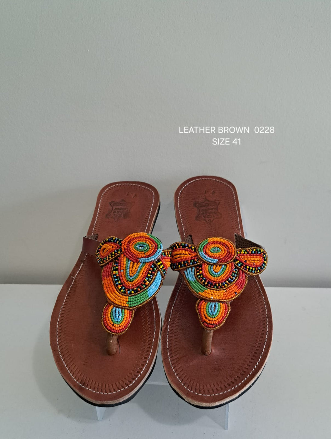 Flat Leather Sandals 0228