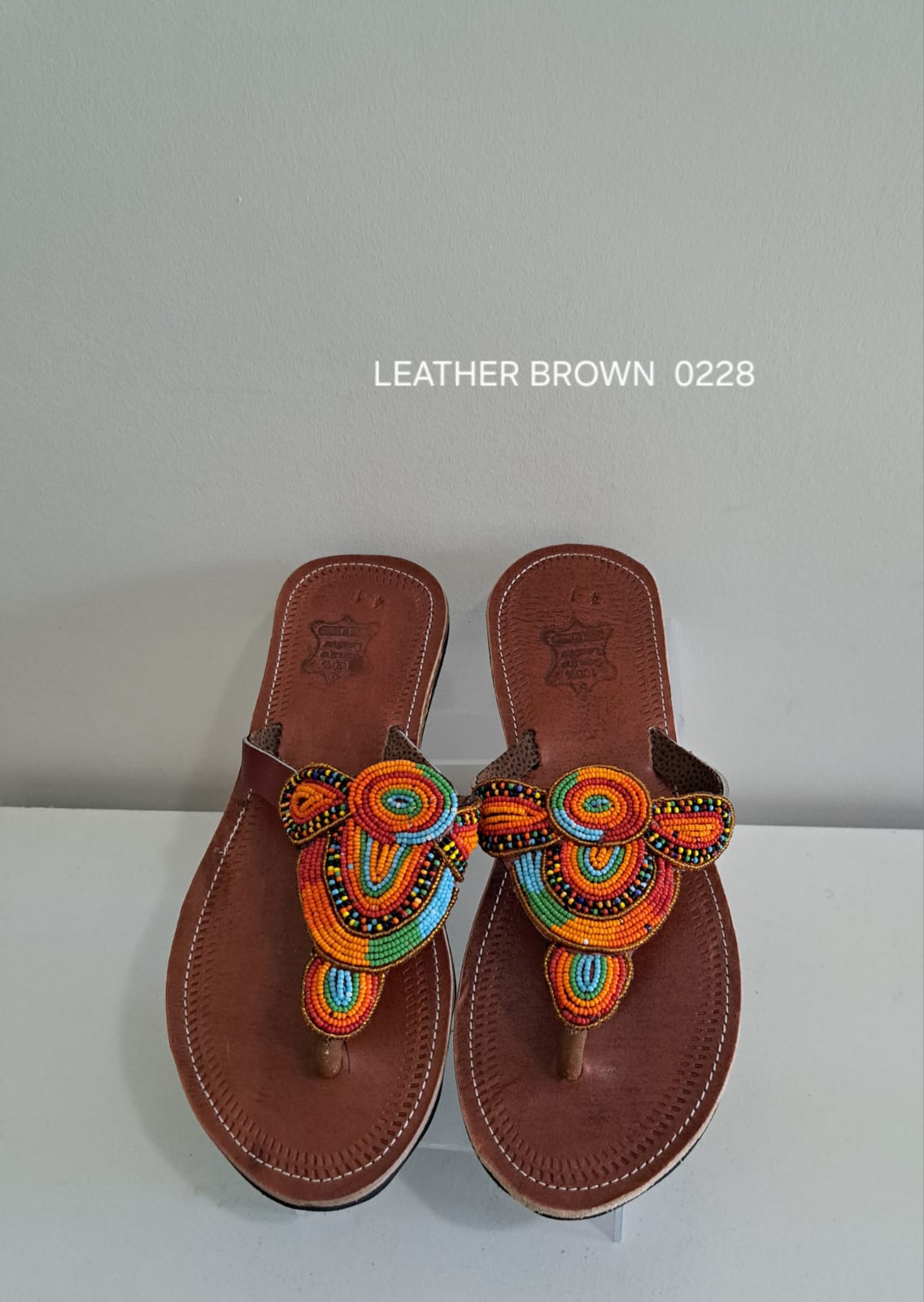 Flat Leather Sandals 0228