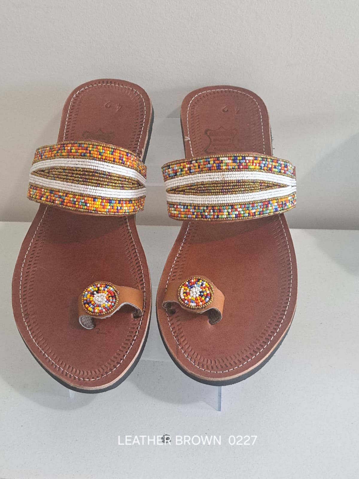 Flat Leather Sandal 0227