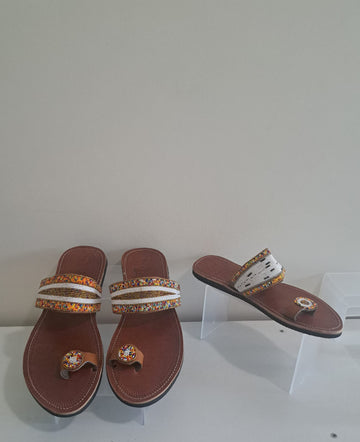 Flat Leather Sandal 0227