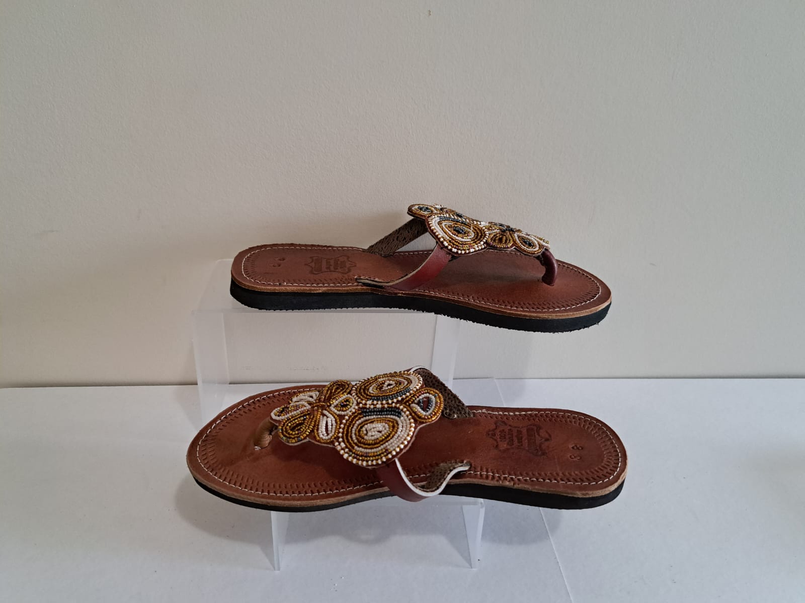 Leather Flat Sandals 0224